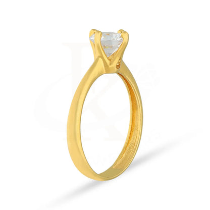 Gold Solitaire Ring 22Kt - Fkjrn22K5057 Rings