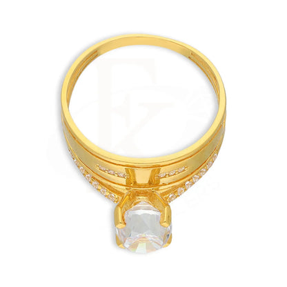 Gold Solitaire Ring 22Kt - Fkjrn22K5062 Rings