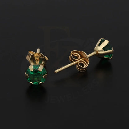 Gold Solitaire Stud Earrings 18Kt - Fkjern18K5562