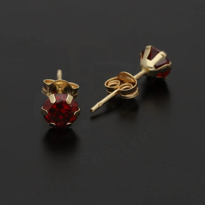 Gold Solitaire Stud Earrings 18Kt - Fkjern18K5567