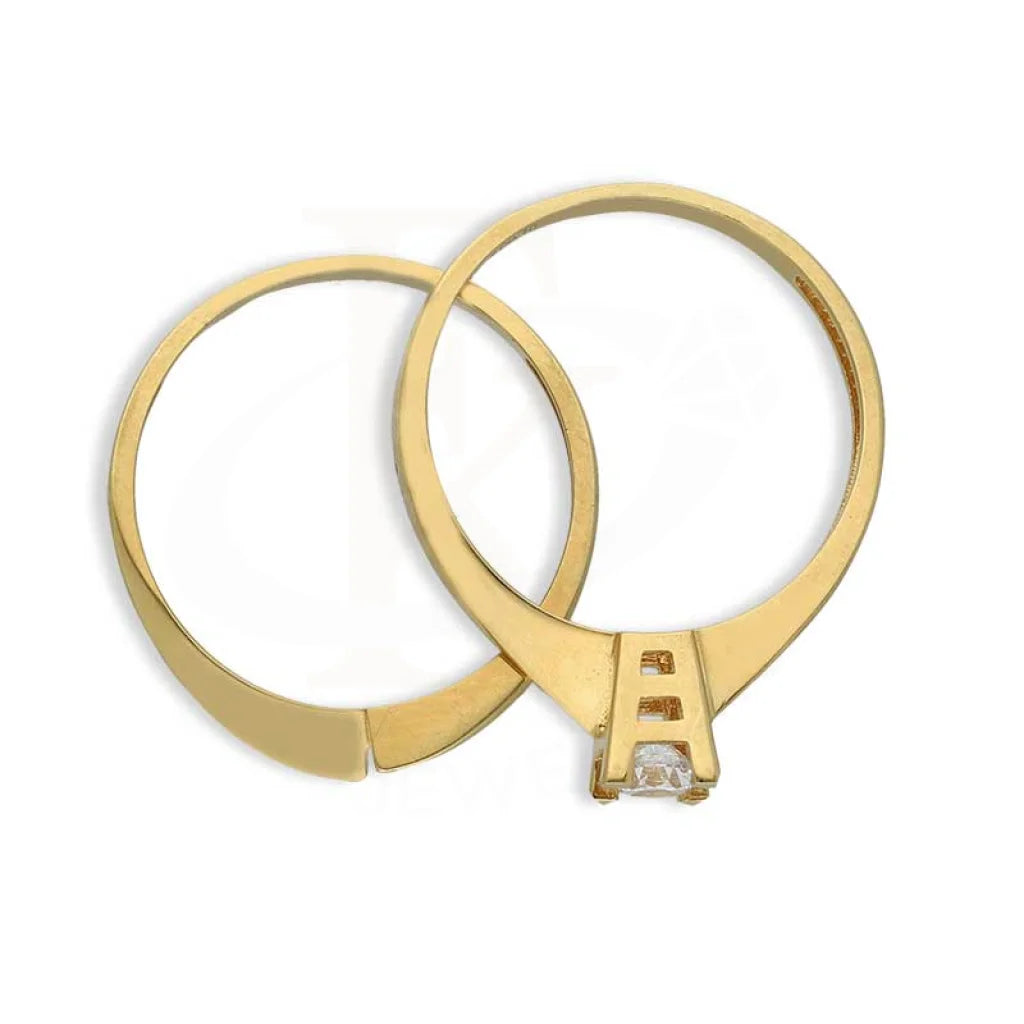 Gold Solitaire Twin Ring 18Kt - Fkjrn18K3854 Rings