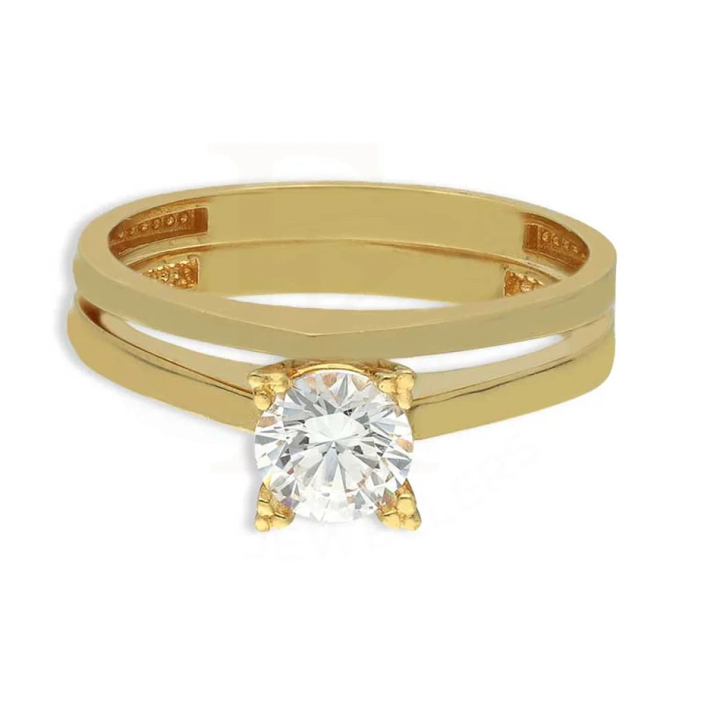 Gold Solitaire Twin Ring 18Kt - Fkjrn18K3856 Rings