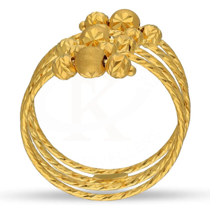 Gold Spiral Ring 22Kt - Fkjrn22K3861 Rings