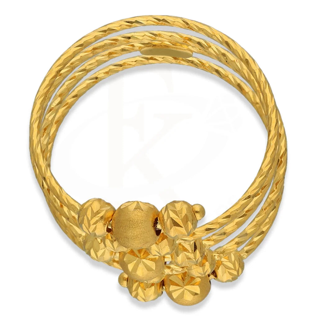 Gold Spiral Ring 22Kt - Fkjrn22K3861 Rings