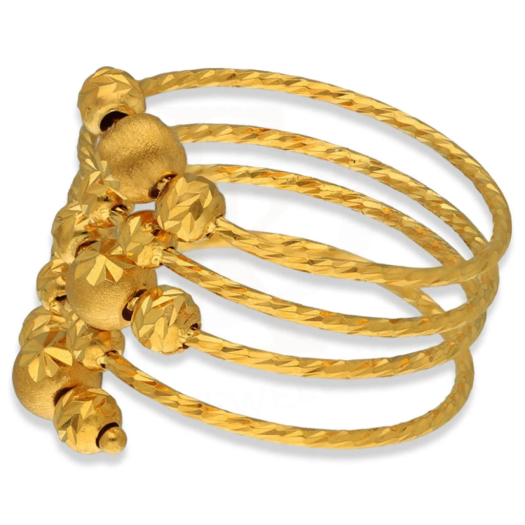 Gold Spiral Ring 22Kt - Fkjrn22K3861 Rings