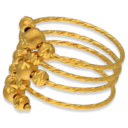 Gold Spiral Ring 22Kt - Fkjrn22K3861 Rings