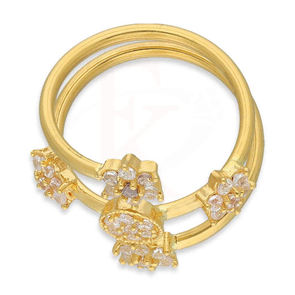 Gold Spiral Ring 22Kt - Fkjrn22K5152 Rings