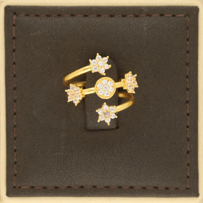 Gold Spiral Ring 22Kt - Fkjrn22K5152 Rings