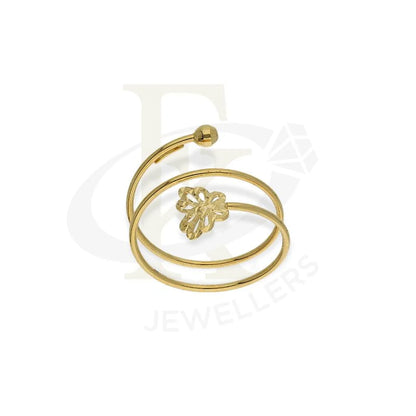 Gold Spiral Ring With Butterfly In 18Kt - Fkjrn18K2660 Rings