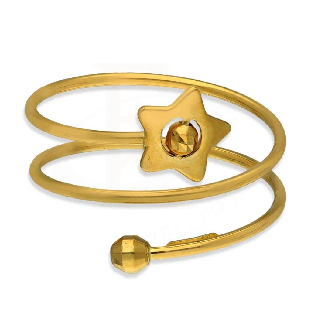 Gold Spiral With Star Ring 18Kt - Fkjrn18K3421 Rings