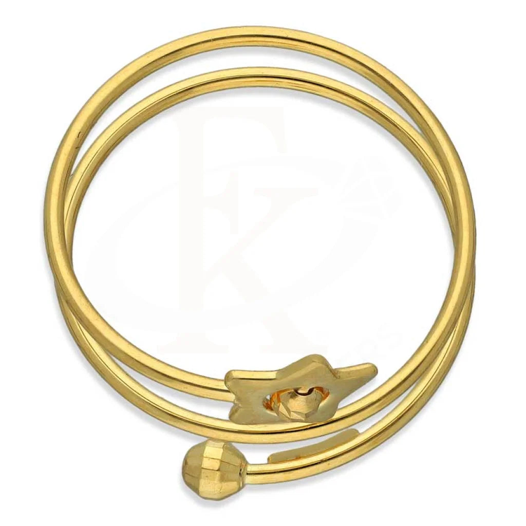 Gold Spiral With Star Ring 18Kt - Fkjrn18K3421 Rings