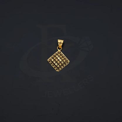 Gold Square Pendant 21Kt - Fkjpnd21Km8218 Pendants