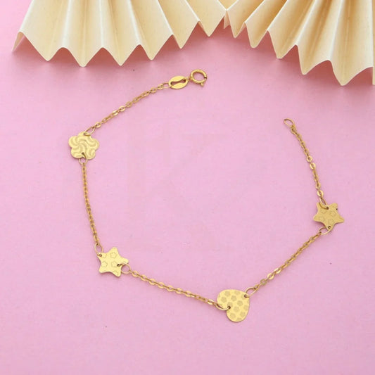 Gold Star And Heart Shaped Bracelet 18Kt - Fkjbrl18K7805 Bracelets