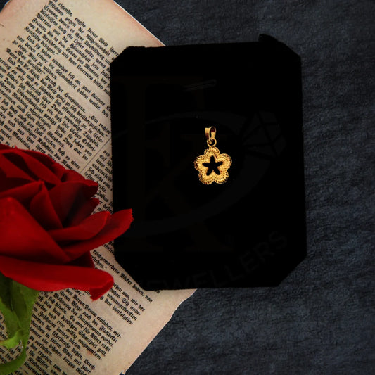 Gold Star Flower Pendant 21Kt - Fkjpnd21Km8422 Pendants