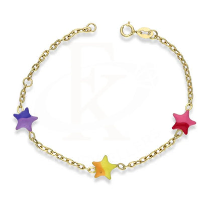 Gold Star Shaped Baby Bracelet 18Kt - Fkjbrl18K2983 Bracelets