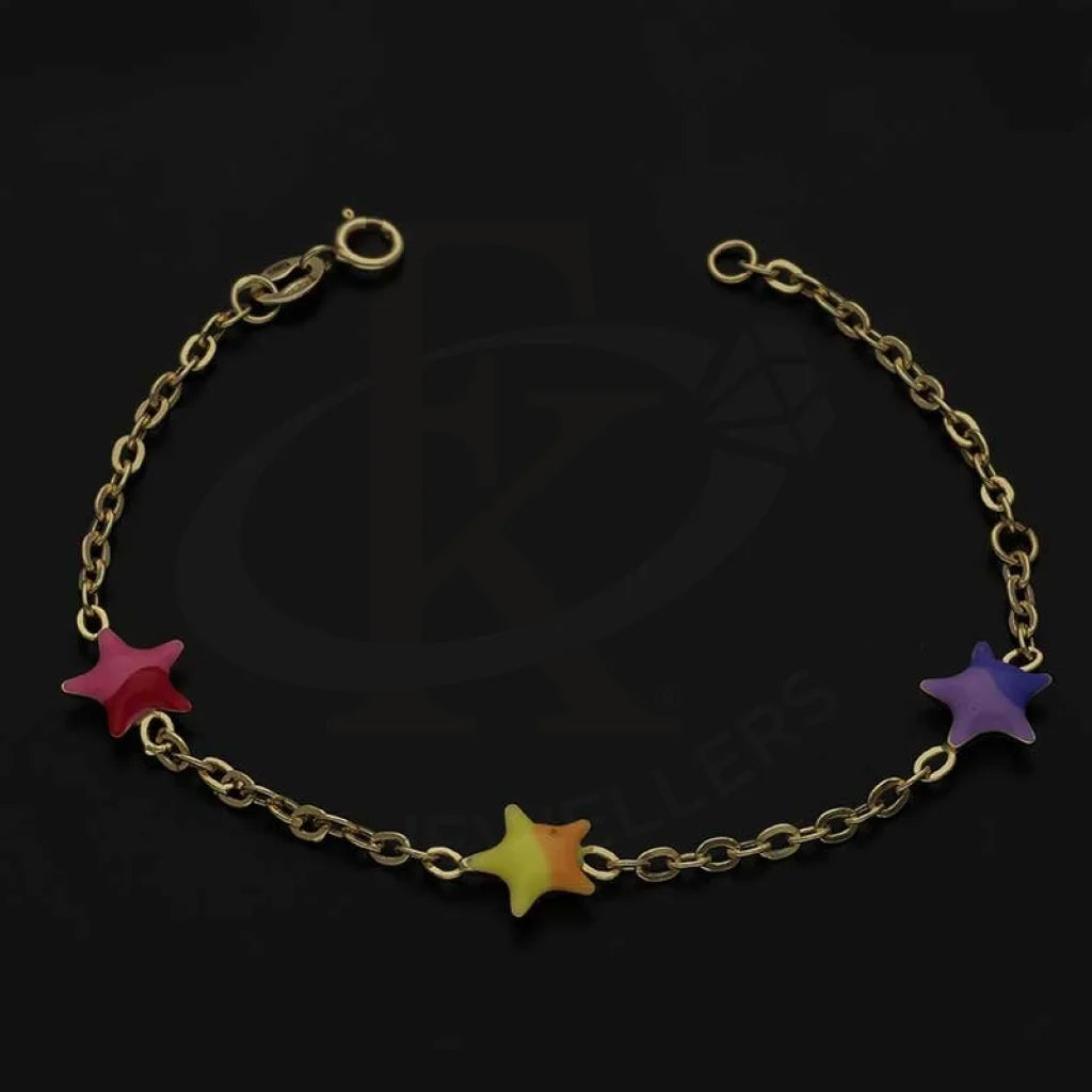 Gold Star Shaped Baby Bracelet 18Kt - Fkjbrl18K2983 Bracelets