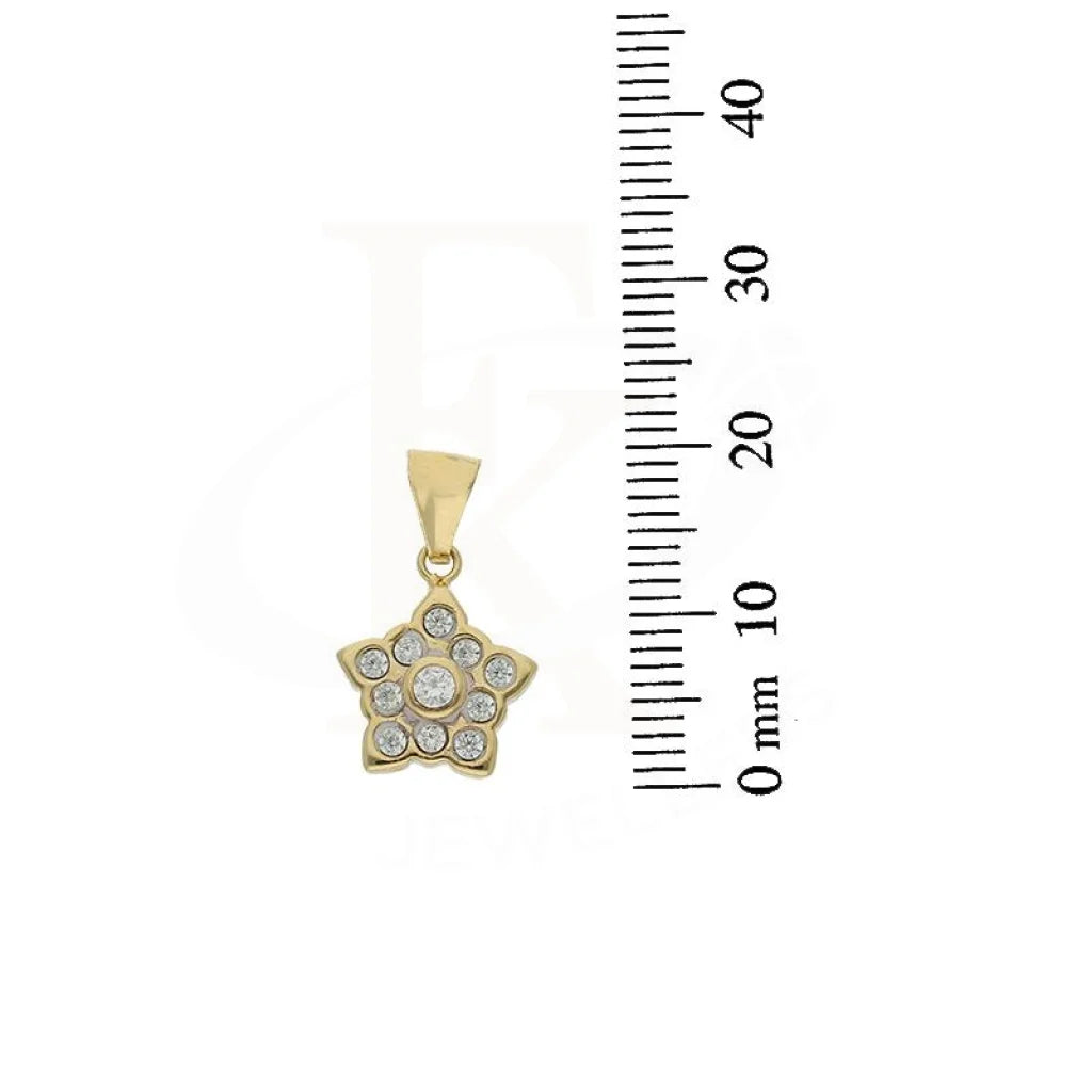 Gold Star Shaped Pendant 18Kt - Fkjpnd18K2341 Pendants