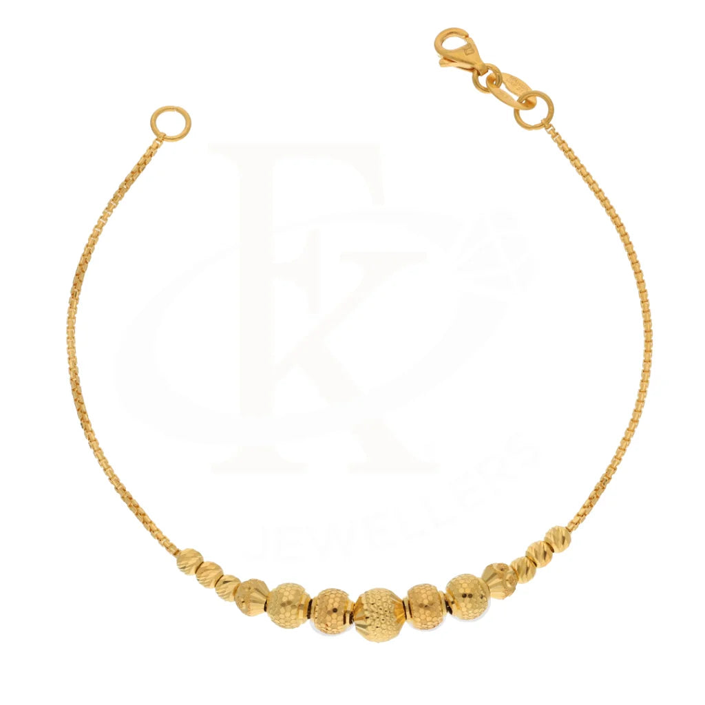 Gold Stone Studded Bracelet 21Kt - Fkjbrl21Km8692 Bracelets