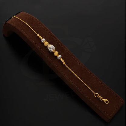 Gold Stone Studded Bracelet 21Kt - Fkjbrl21Km8693 Bracelets
