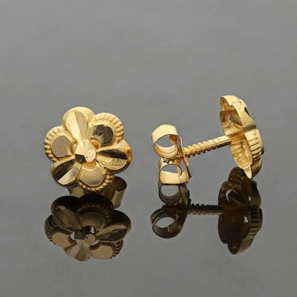 Gold Stud Earrings 18Kt - Fkjern1599