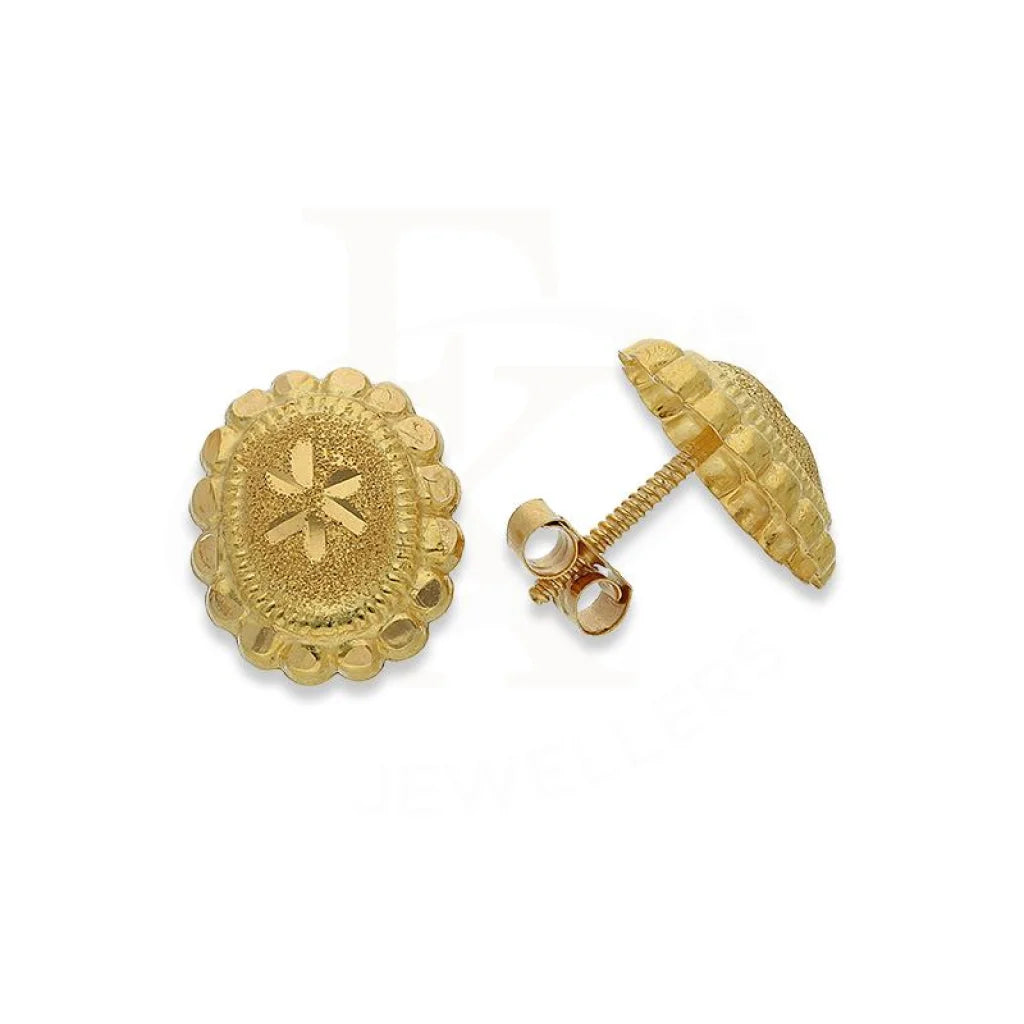 Gold Stud Earrings 18Kt - Fkjern18K2251