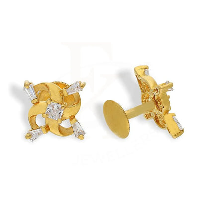 Gold Stud Earrings 22Kt - Fkjern22K1927