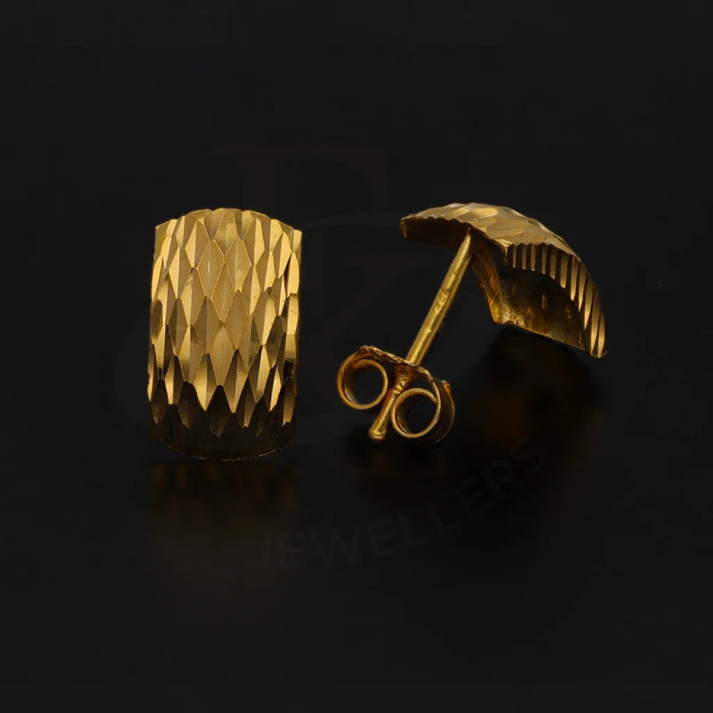 Gold Stud Earrings 22Kt - Fkjern22K3133