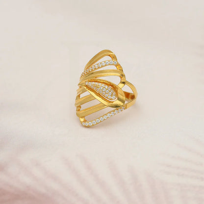 Gold Symmetry Ring 22Kt - Fkjrn22K3869 Rings