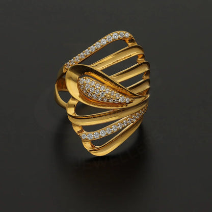 Gold Symmetry Ring 22Kt - Fkjrn22K3869 Rings