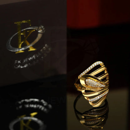 Gold Symmetry Ring 22Kt - Fkjrn22K3869 Rings