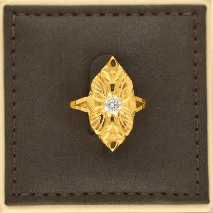 Gold Symmetry Ring 22Kt - Fkjrn22K3884 Rings