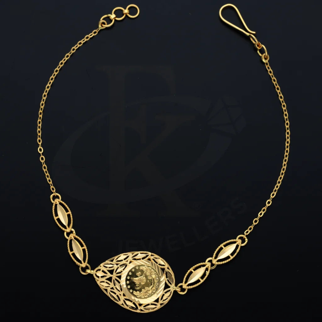 Gold Tear Shaped Bracelet 21Kt - Fkjbrl21K7505 Bracelets