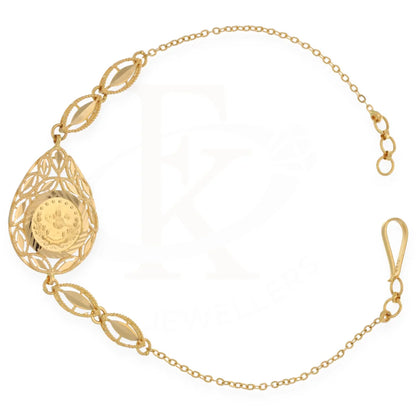 Gold Tear Shaped Bracelet 21Kt - Fkjbrl21K7505 Bracelets