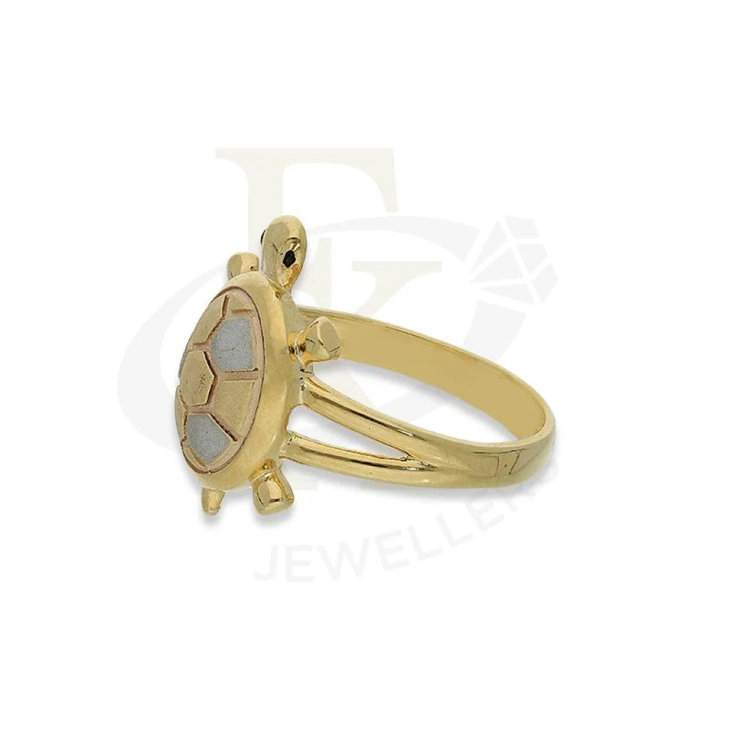 Gold Tortoise Ring In 18Kt - Fkjrn18K2659 Rings