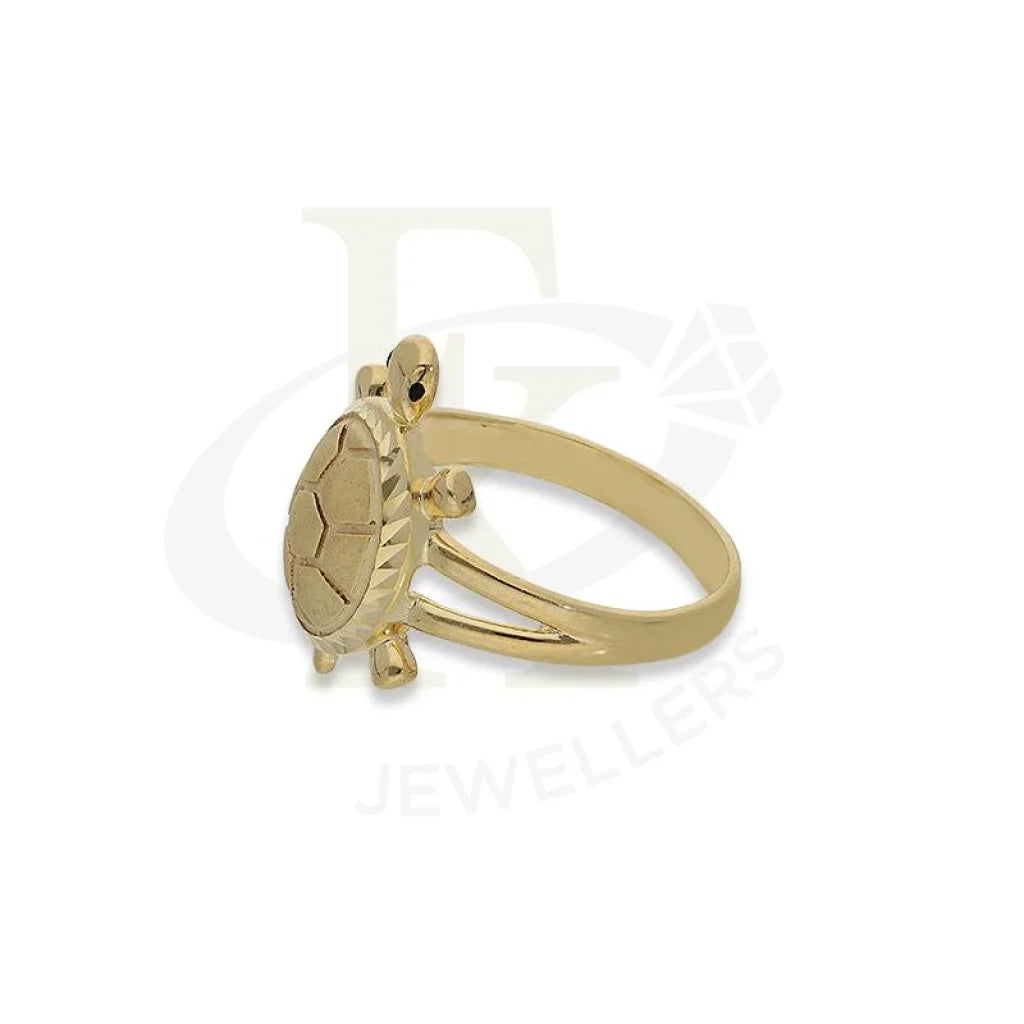 Gold Tortoise Shaped Ring In 18Kt - Fkjrn18K2653 Rings