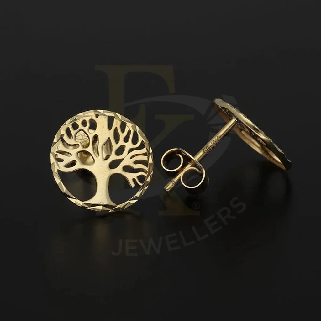 Gold Tree Pendant Set (Necklace And Earrings) 18Kt - Fkjnklst18K5246 Sets