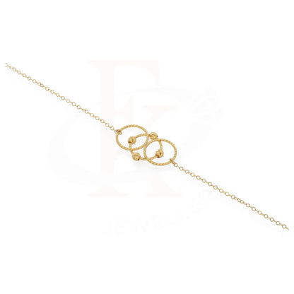 Gold Tri Circle Bracelet 21Kt - Fkjbrl21K7512 Bracelets