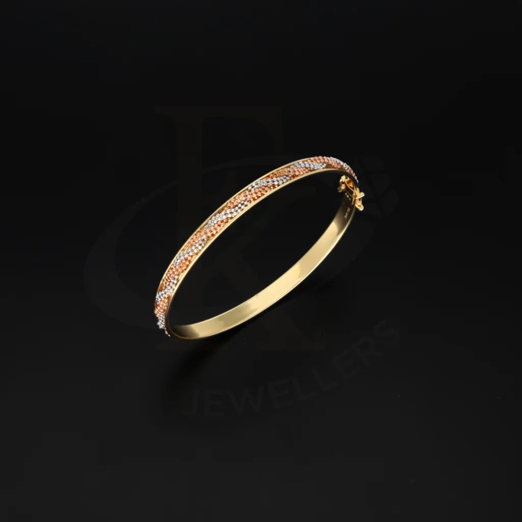 Gold Tri Tone Bangle 18Kt - Fkjbng18K5192 Bangles