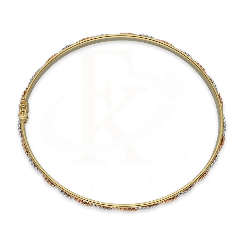 Tri Tone Gold Bangle 18Kt - Fkjbng18K5192 Bangles