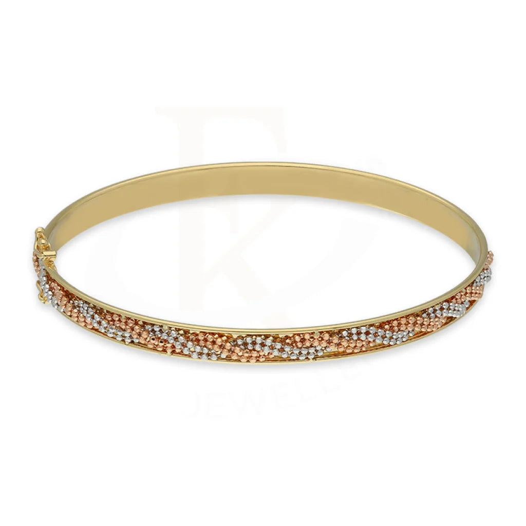 Tri Tone Gold Bangle 18Kt - Fkjbng18K5192 Bangles