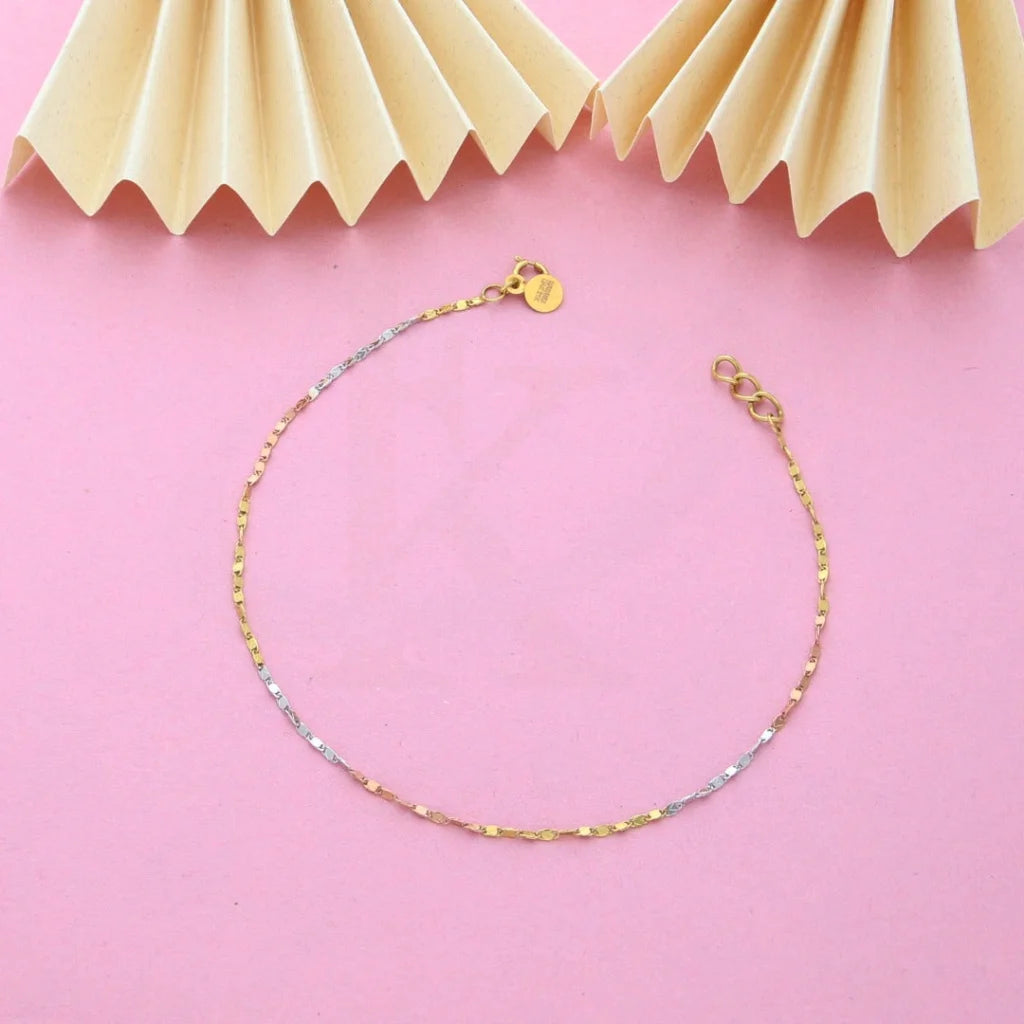 Tri Tone Gold Bracelet 21Kt - Fkjbrl21K7819 Bracelets