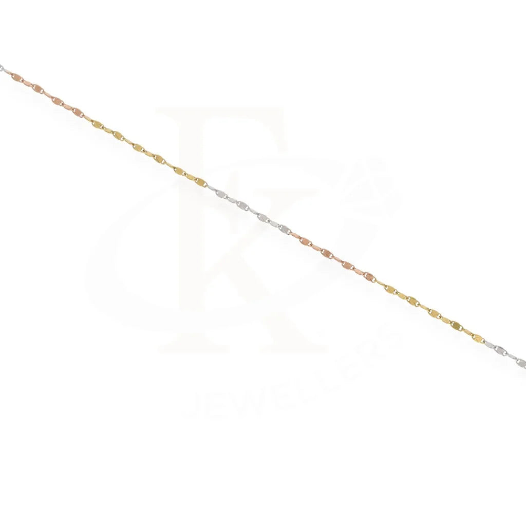 Tri Tone Gold Bracelet 21Kt - Fkjbrl21K7819 Bracelets