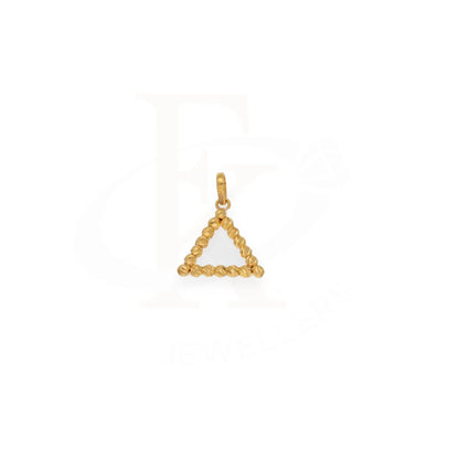 Gold Triangle Pendant 21Kt - Fkjpnd21Km8204 Pendants