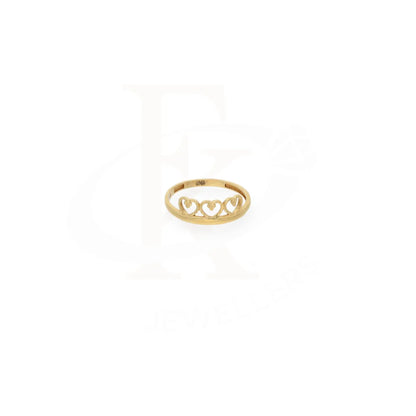 Gold Triple Heart Shaped Ring 18Kt - Fkjrn18K7908 Rings