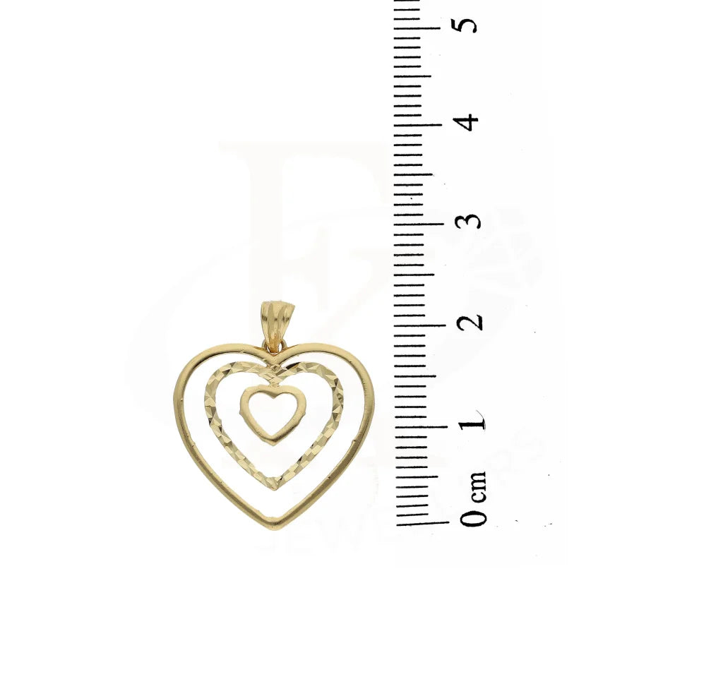 Gold Triple Hearts Pendant 18Kt - Fkjpnd18K3087 Pendants