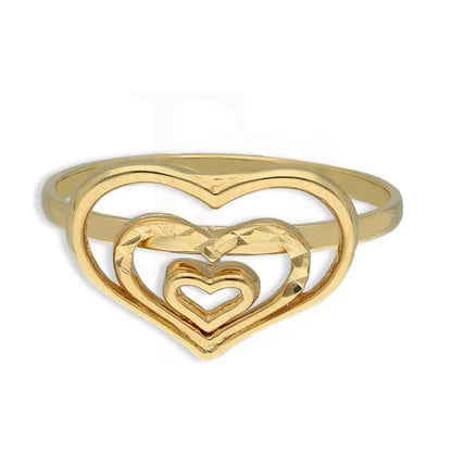 Gold Triple Hearts Shaped Ring 18Kt - Fkjrn18K3758 Rings