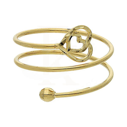 Gold Twin Heart Shaped Spiral Ring 18Kt - Fkjrn18K2783 Rings