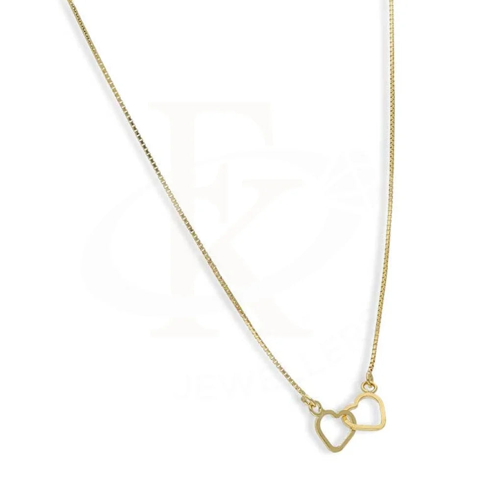 Gold Twin Hearts Necklace 18Kt - Fkjnkl18K3124 Necklaces