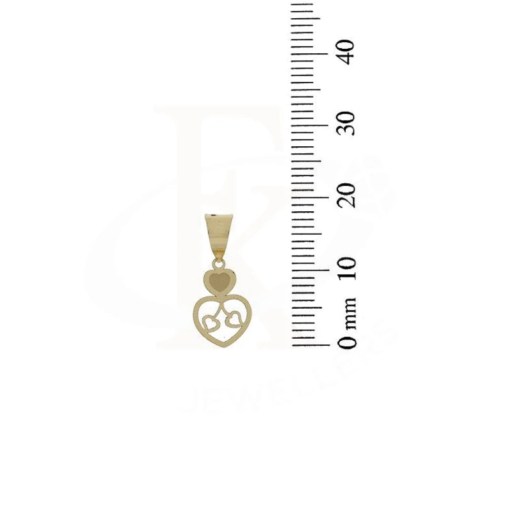 Gold Twin Hearts Pendant 18Kt - Fkjpnd18K2332 Pendants