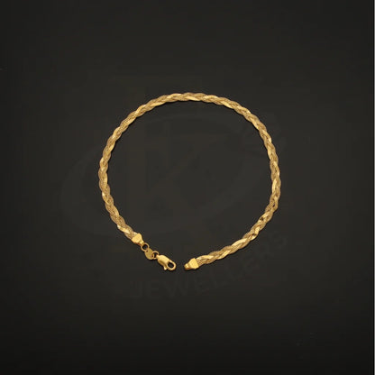 Gold Twist Design Anklet 21Kt - Fkjankl21K7281 Anklets